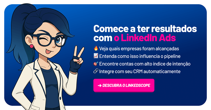 banner linkedscope como ter resultados com linkedin ads