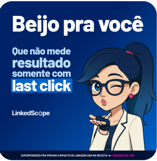 Exemplo de anúncio do LinkedIn Ads feito pela LinkedScope