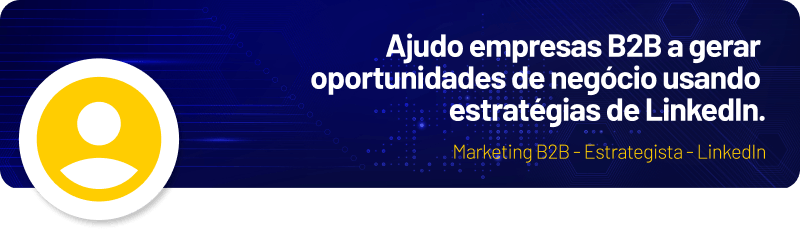 Exemplo de capa otimizada para LinkedIn.