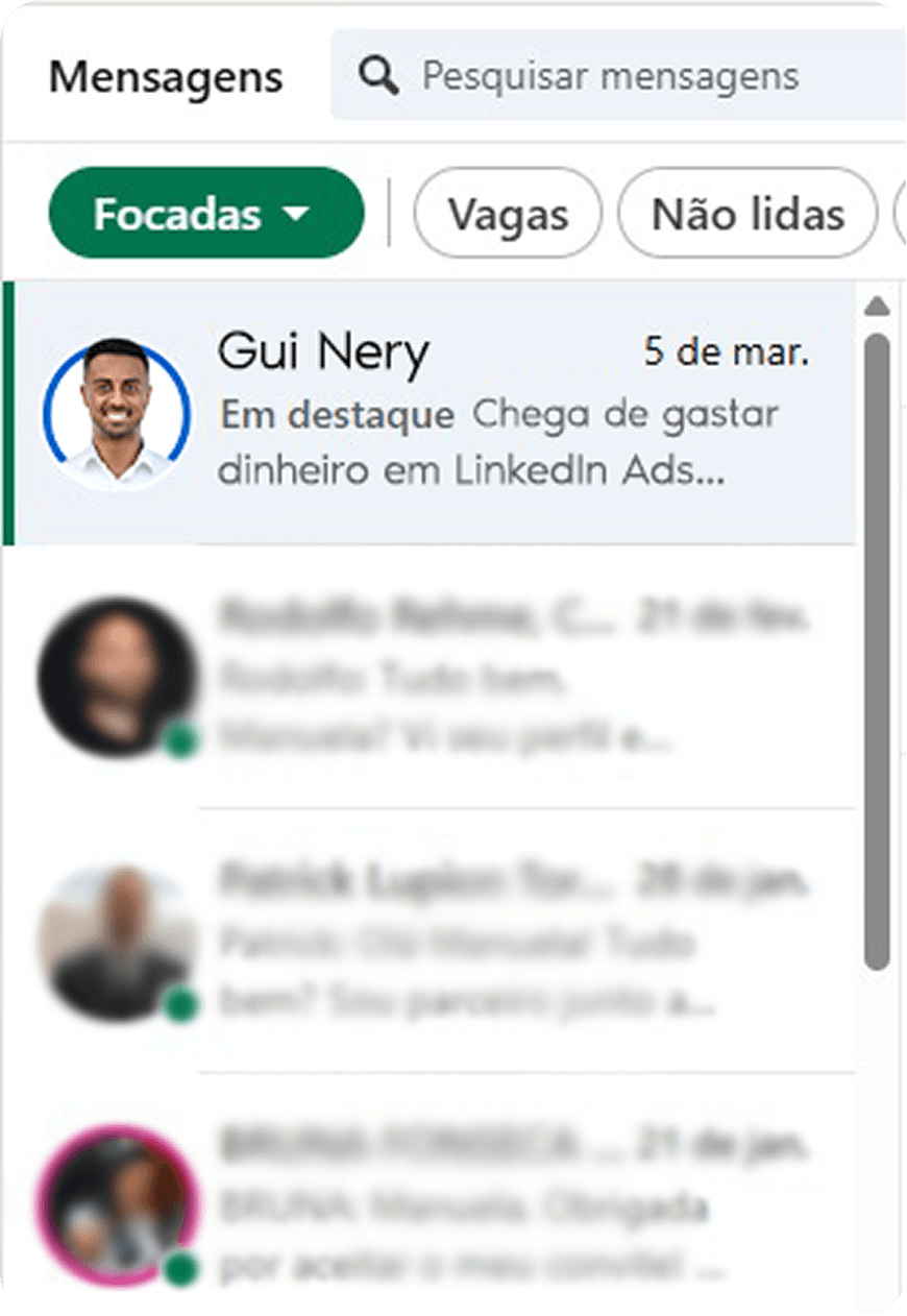 Anúncio em formato de Mensagem (Message Ad ou InMail)