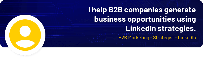 Example of an optimized LinkedIn banner